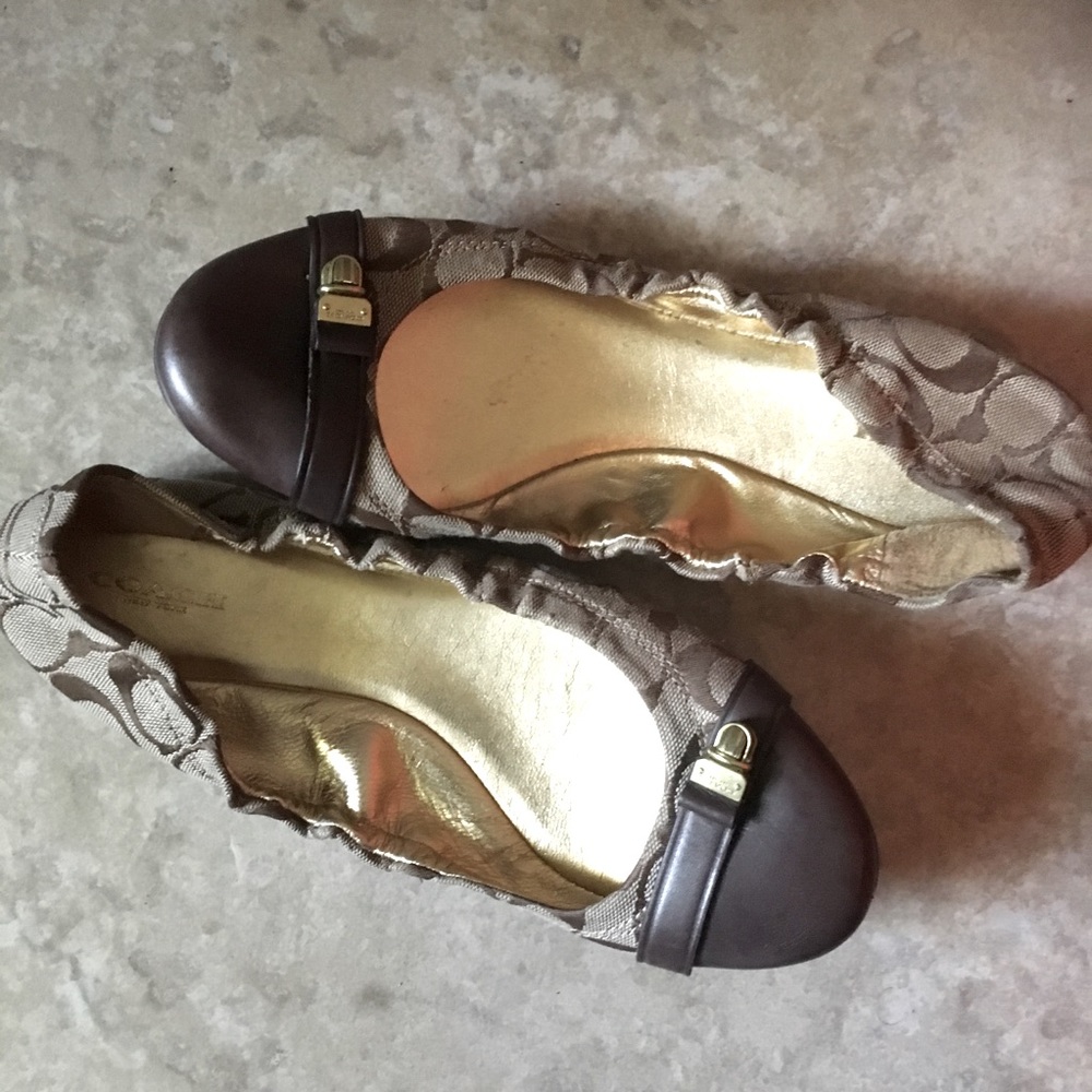 Coach New York Classic Signature Ballet Slippers